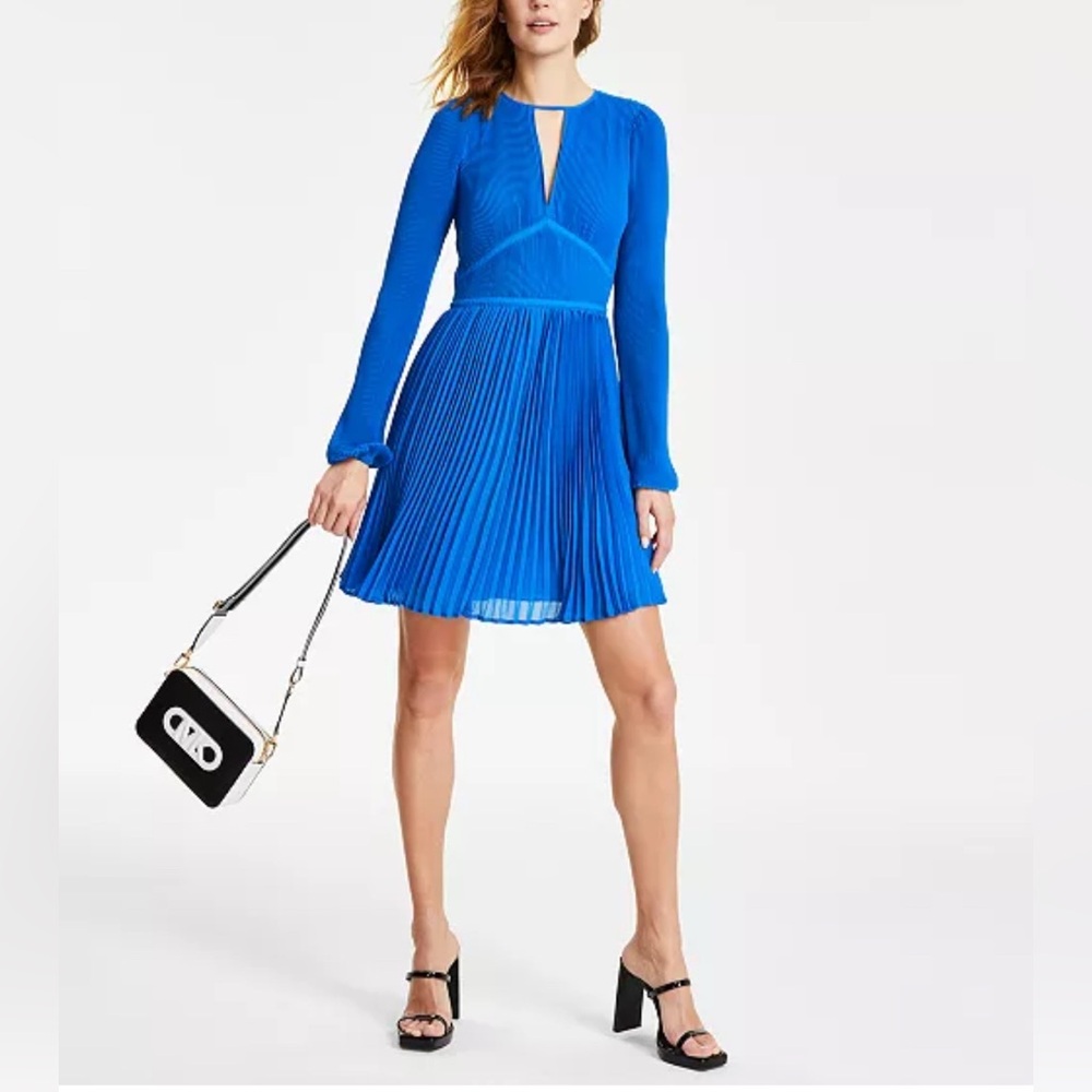 Michael Kors Women's Pleated Mini Dress - Picture 7 of 11